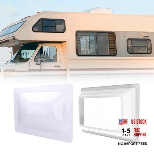 RV Skylight Bundle, 14"x22" Inner Dome with Skylight Replacement, WHITE