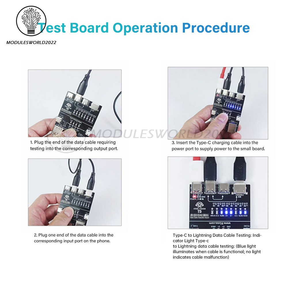 T5 Multifunctional Interface Cable Detection Module Data Cable Abnormal Testing