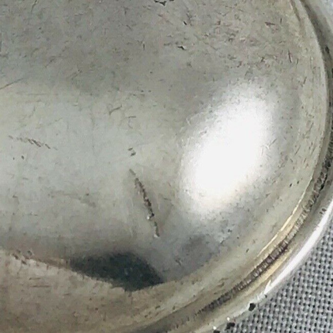 Sterling Baby Rattle w/Plastic Ring