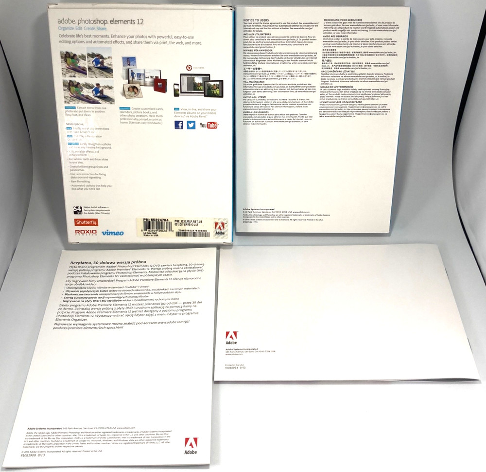 Adobe Photoshop Elements 12 Mac PC