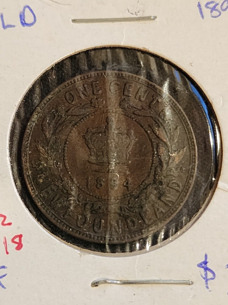 1894 Newfoundland 1 Cent Coin