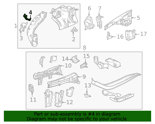 Genuine GM Lower Bracket 42579277