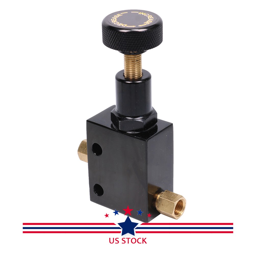 Universal Type Black Aluminum Knob Adjustable Disk Brake Proportioning Valve