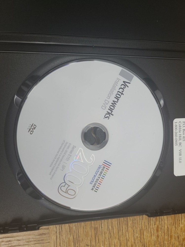Vectorworks 2009 CAD Software - INSTALLATION DVD ONLY - No Activation Code