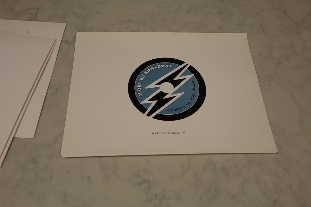 Jerry Garcia - Jerry On Broadway - Artwork Proofs from CD Production Process!!!