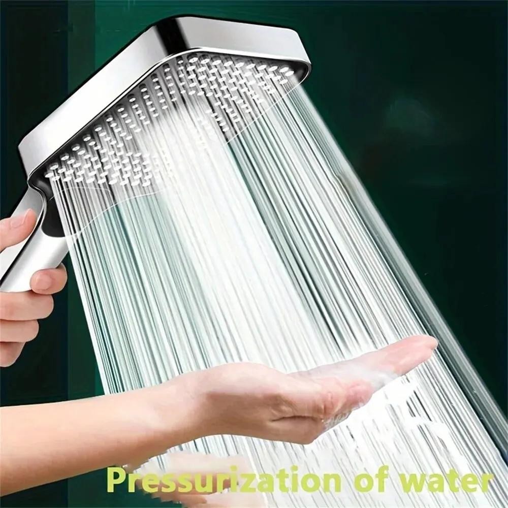 Adjustable Shower Head  3-mode High Pressure Rainfall – Water Saving Design