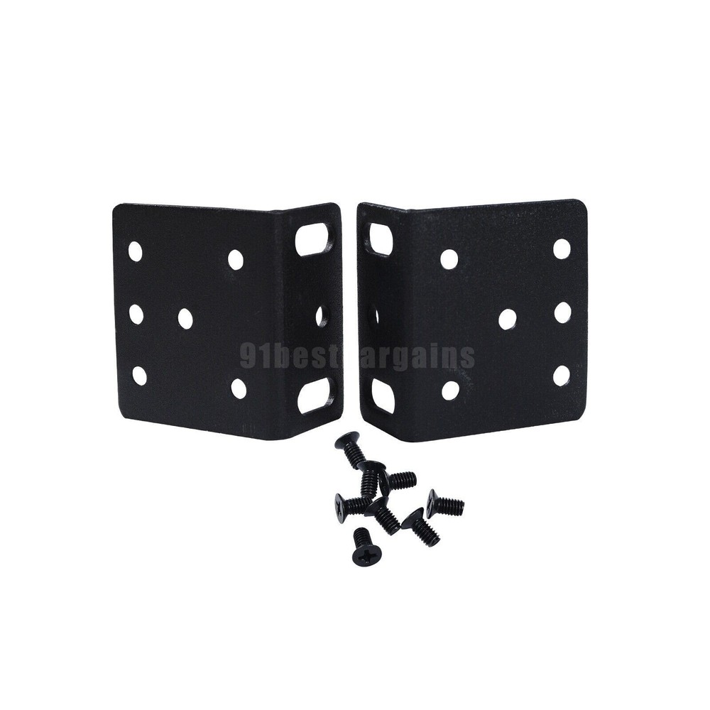 1Pair Rack Mount kit ACS-2811RM-19 bracket for Cisco 2811 Black
