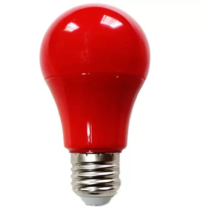 4 Pack LED Red Light Bulb, 60W Equivalent A19 Color Bulbs E26 Medium...
