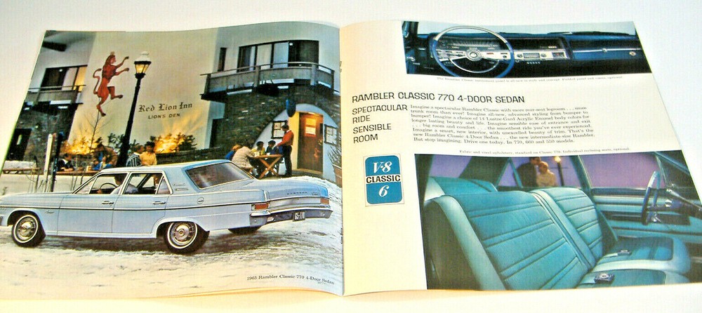 1965 RAMBLER CLASSIC ~ AUTOMOBILE BROCHURE