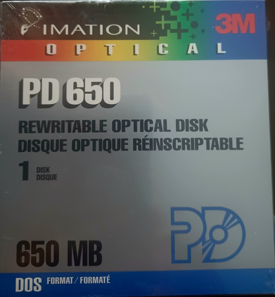 IMATION 46709 3M PD650 REWRITABLE OPTICAL DISK 650MB
