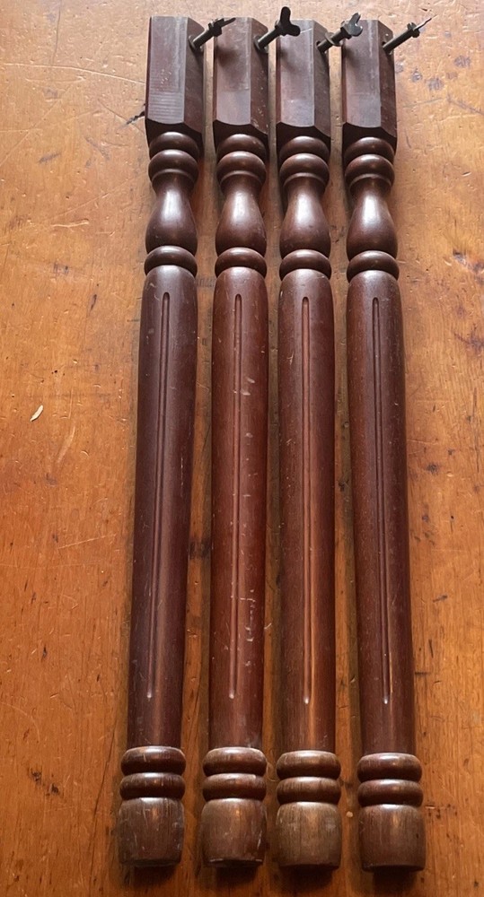 26” Vintage Table Legs Wood