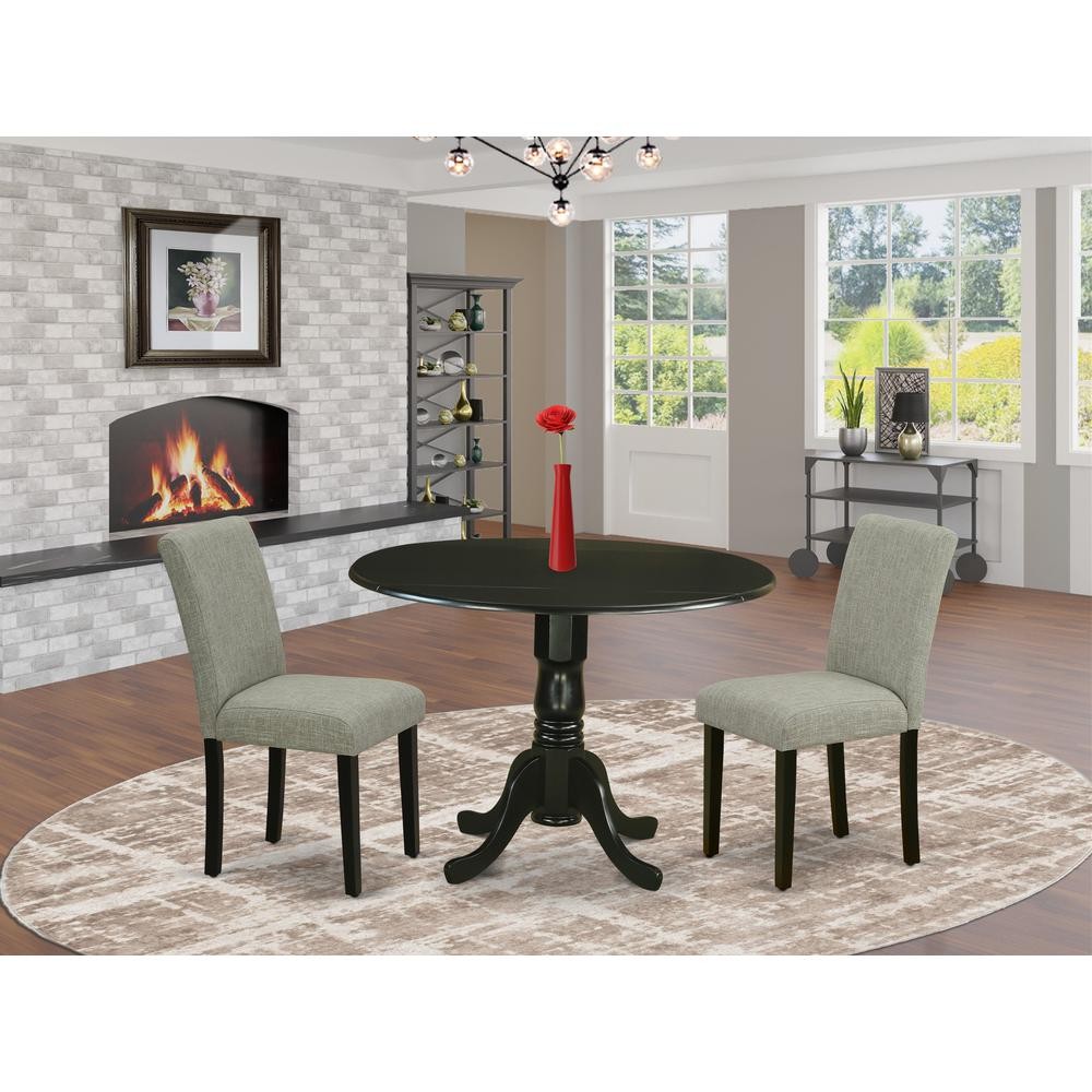 Dining Room Set Black, DLAB3-BLK-06