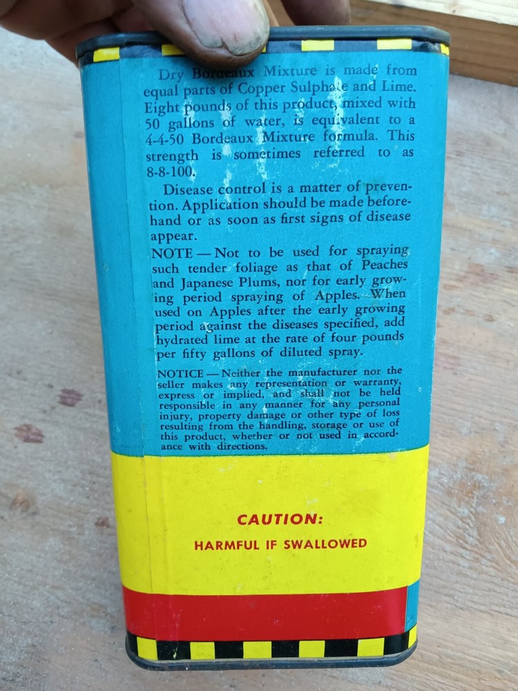 Vintage Acme Bordeaux Mixture Container