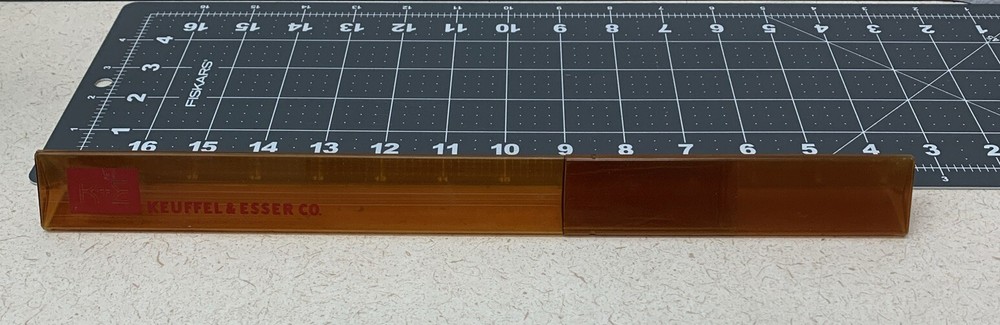 Vintage K&E Keuffel & Esser triangular Rulers Engineers Case Protector