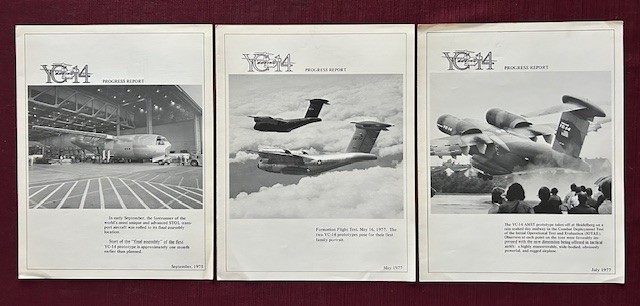 Boeing YC14 Progress Reports 1975, 1977