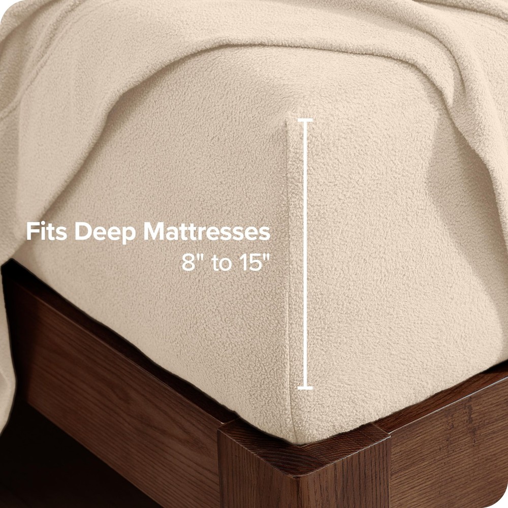 Plush Lightweight Split Head Flex King 4 Piece Sheet Set OEKO TEX Certified