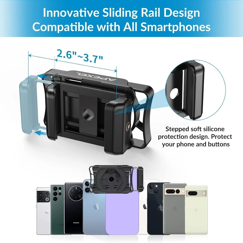 Telescope Phone Adapter, Binocular Photo Adapter for Android & Iphone, Phone Hol