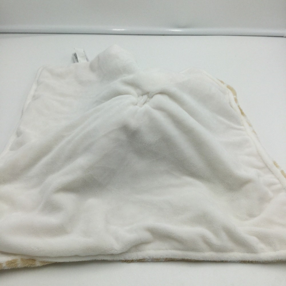 Carters Tan White Spots Giraffe Baby Security Blanket Lovey Pacifier Holder