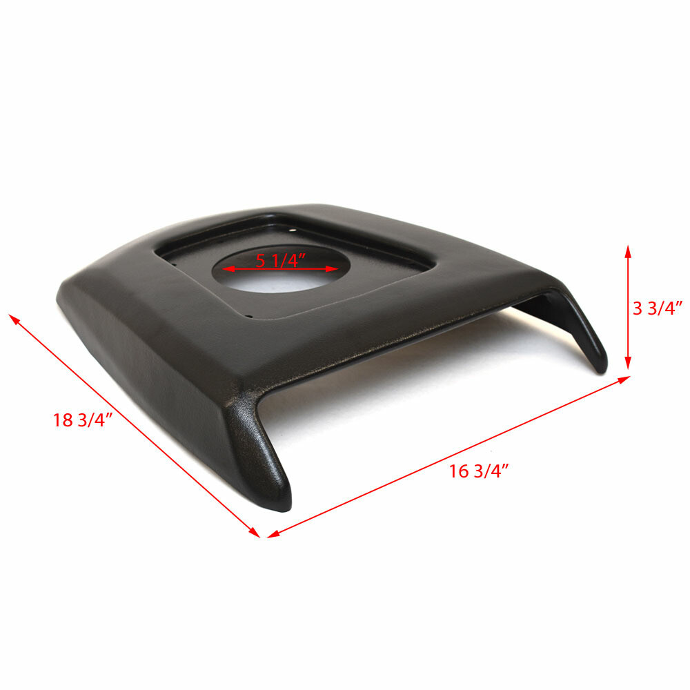 Supra Boat Dash Brow Panel 119258 | Black Plastic