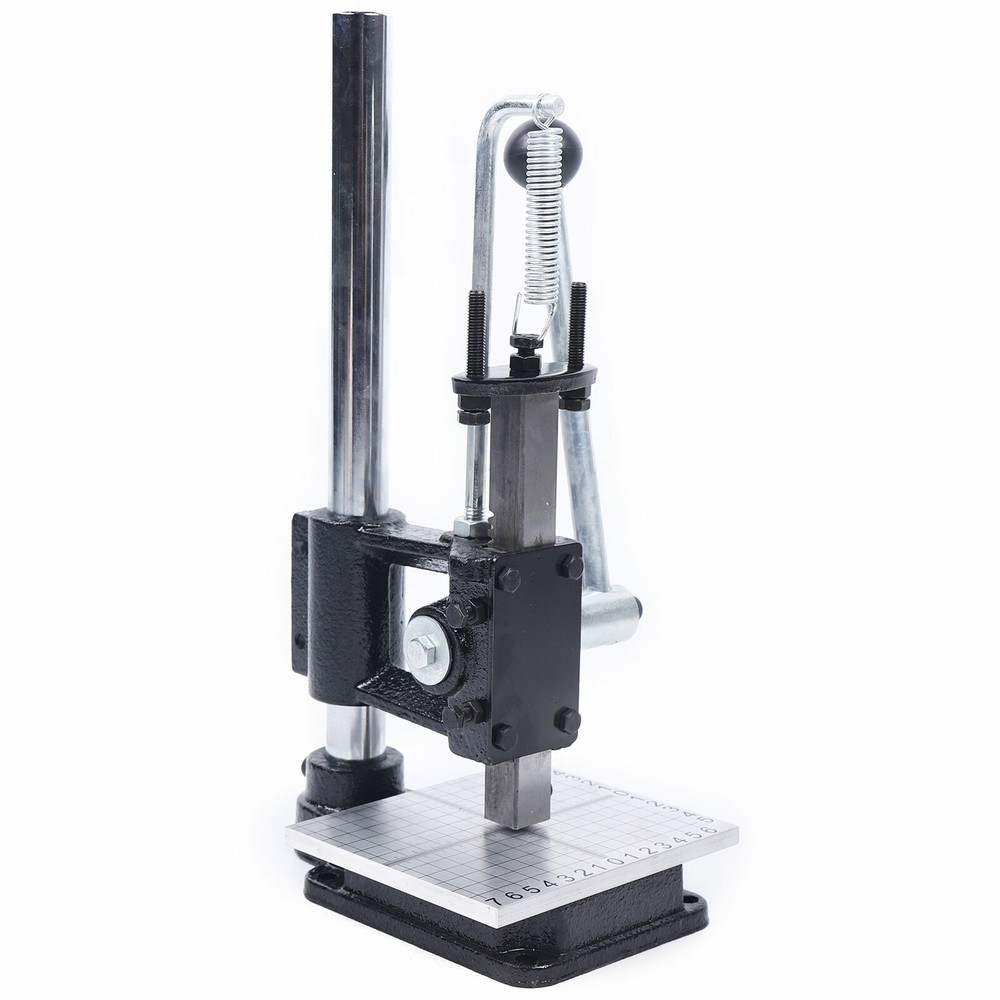 Manual Stamping Machine Puncher Tabletop Plate Punching Machine Adjustable