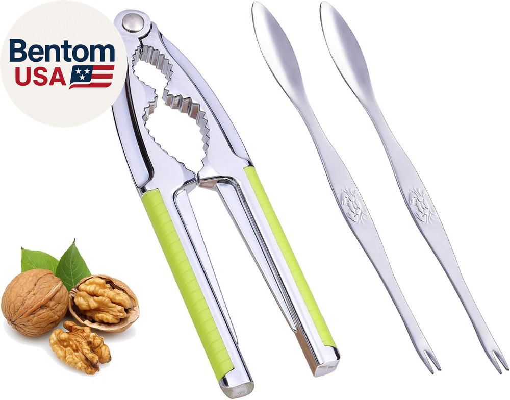 Nut Cracker, Nutcracker, Seafood Tools, Walnut Cracker for All Nuts, Heavy Duty