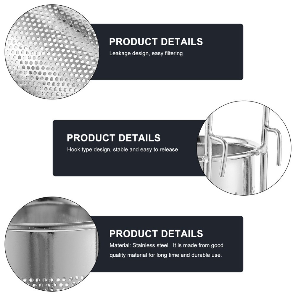 2 Pack Hot Pot Basket Strainer Clip Kitchen with Handle for Boiling