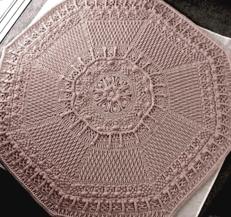 Cool Silver Crocheted Afghan Pattern in Worsted Weight