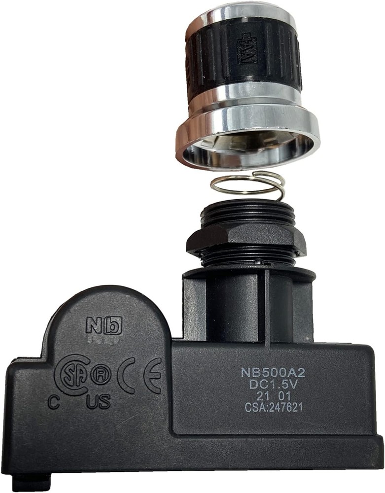 MCAMPAS 2 Outlets Electronic Spark Igniter, Chrome Coated Tact Switch Spark...