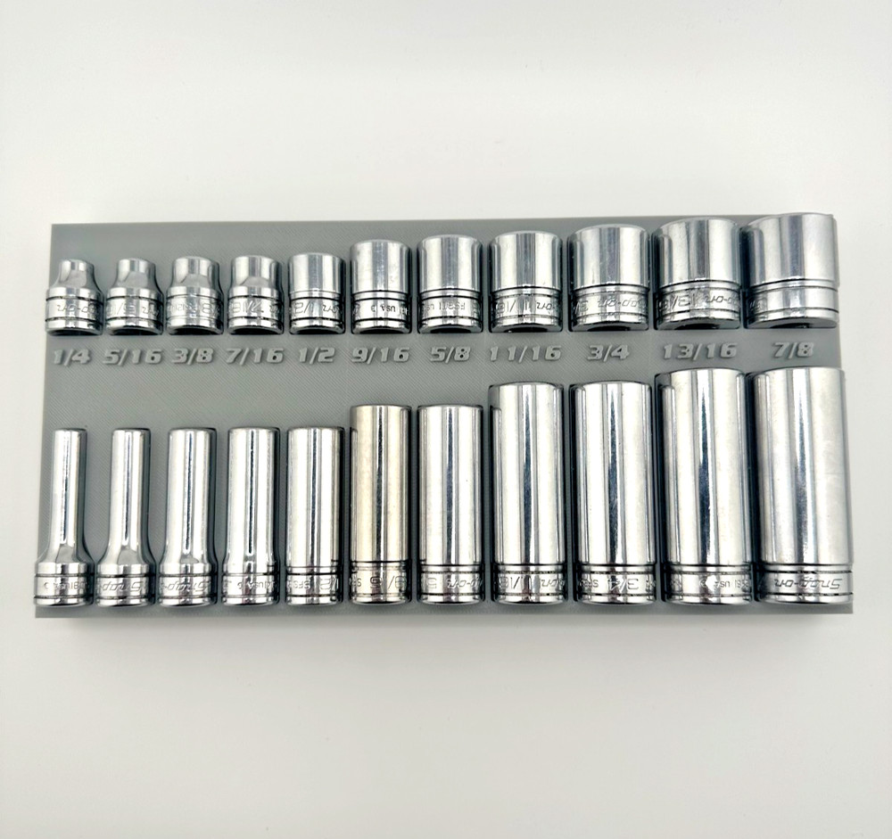 Snap On 3/8" Standard Socket Tool Tray - Gridfinity - Read Description -