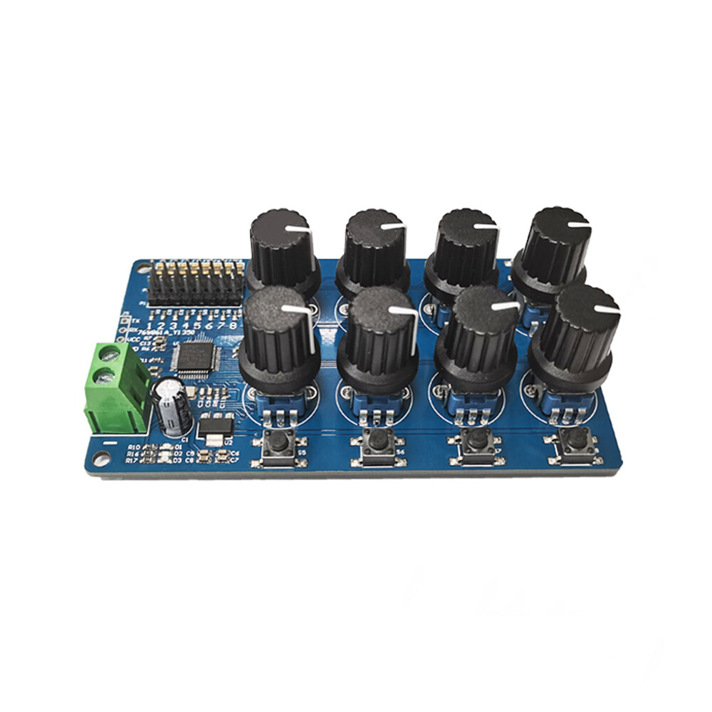 8-Way Steering Gear Controller Debugging Board Return Instrument For MG995 SG90