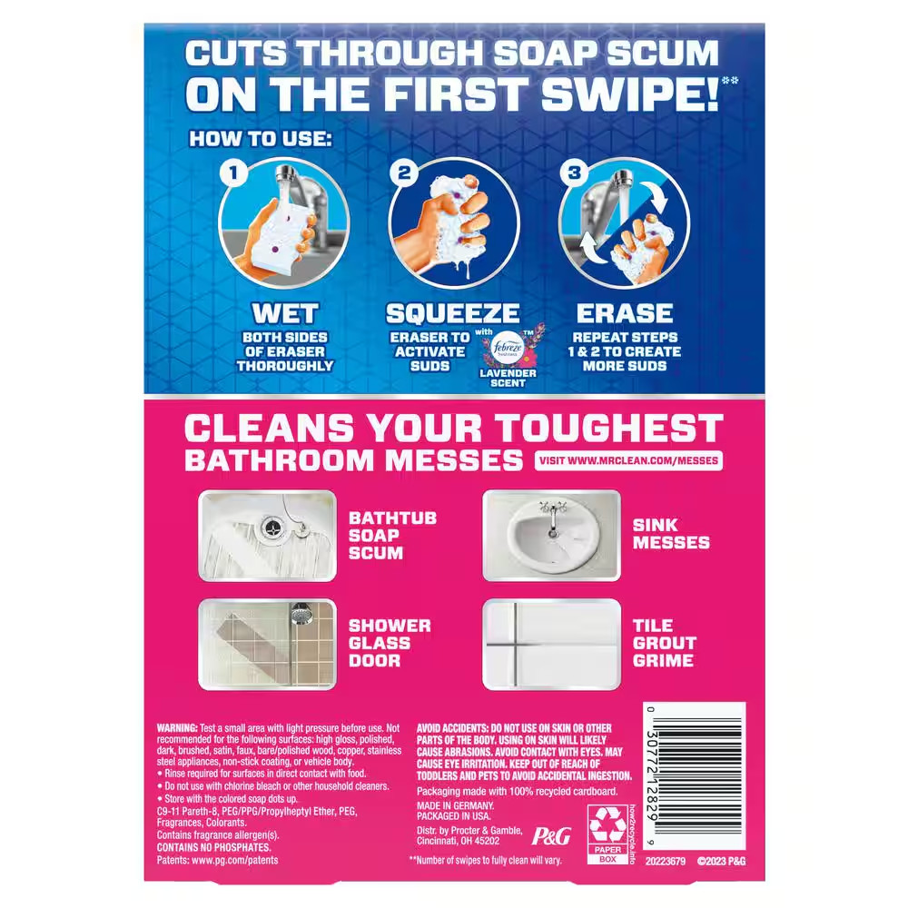 Ultra Bath Magic Eraser Sponge (3-CNT, Multi-Pack 3)
