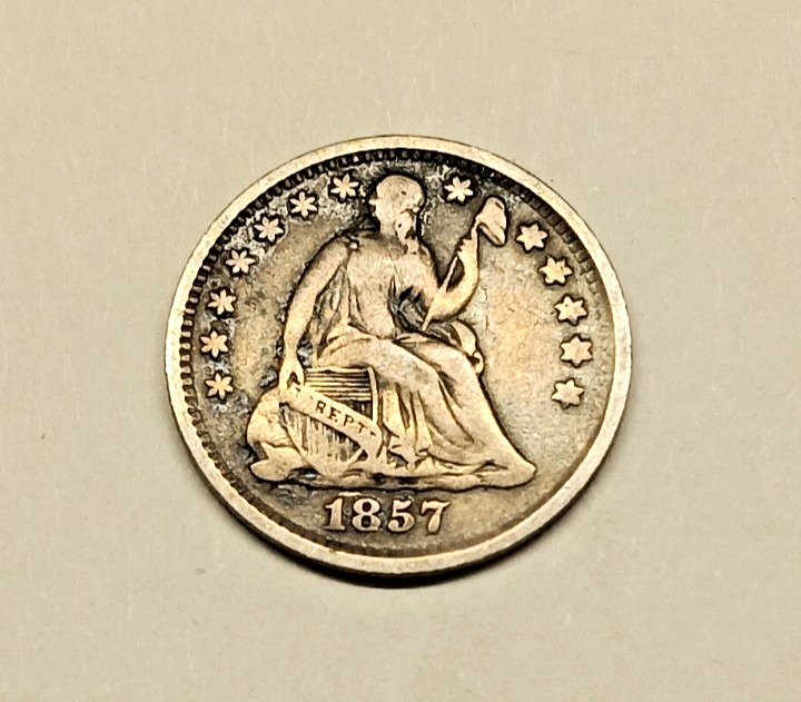 1857 Liberty Seated Half Dime