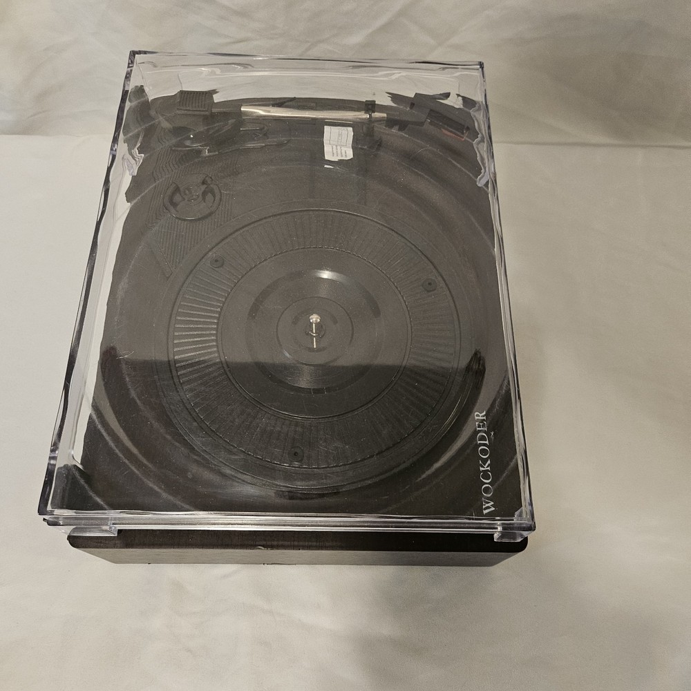 Wockoder Bluetooth Turntable Record Player – Built-In Speakers – RCA Out – Works