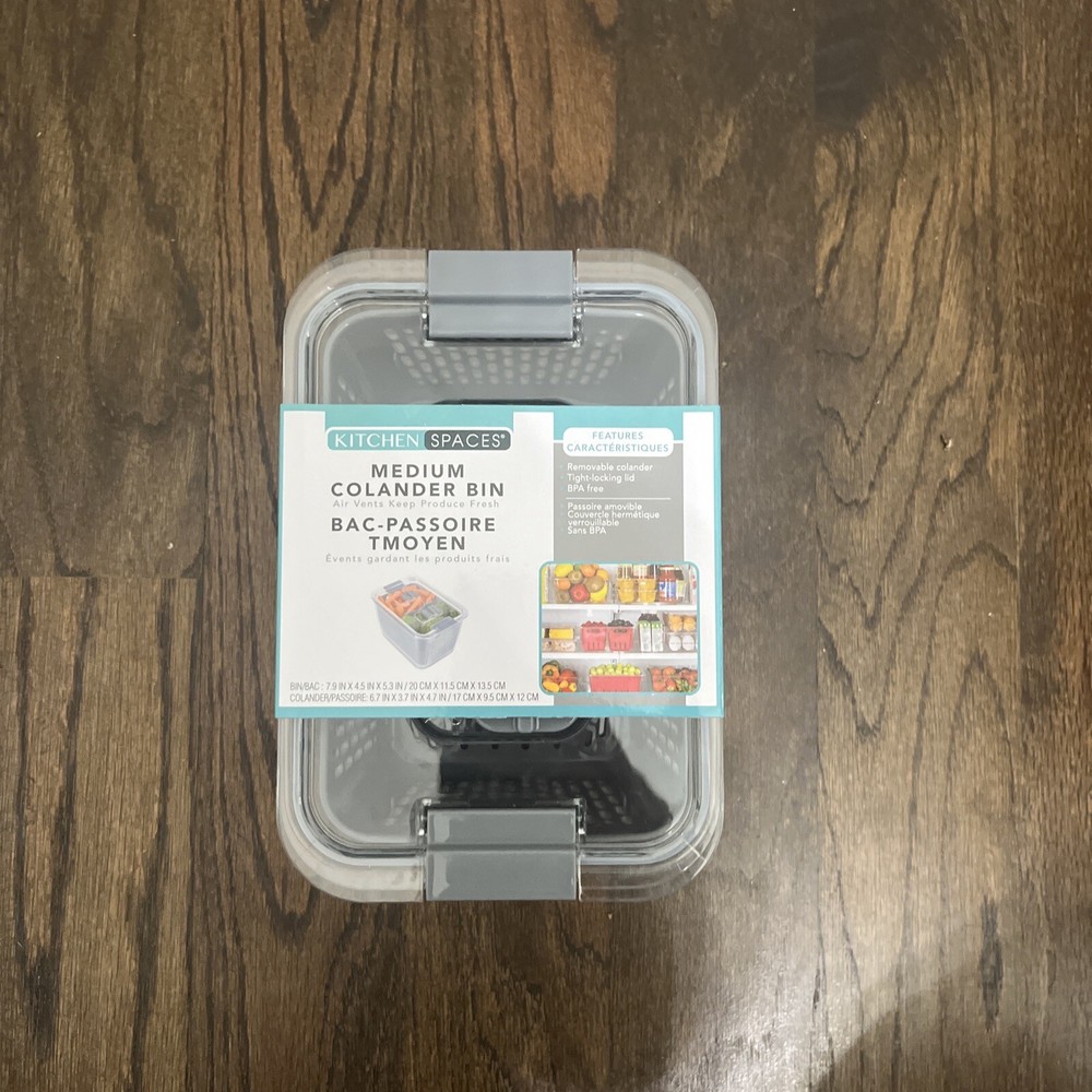 Kitchen Spaces - 1465A6-AMZ Kitchen Spaces Colander Bin Medium Gray