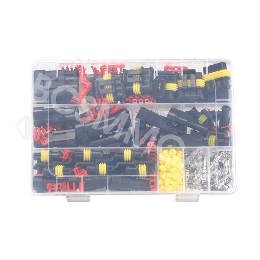 Car Sealed Electrical Wire Cable Connectors Plug Terminals Plastic Kit 708Pcs
