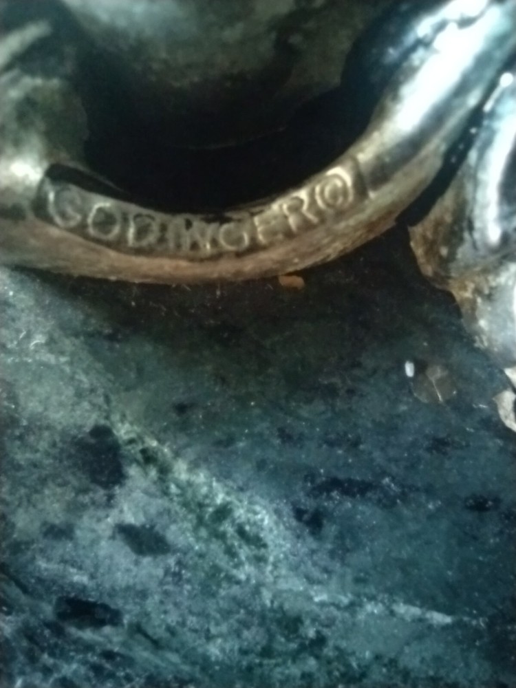 Godinger Signed Marble And Grape Vine Cutting Board.