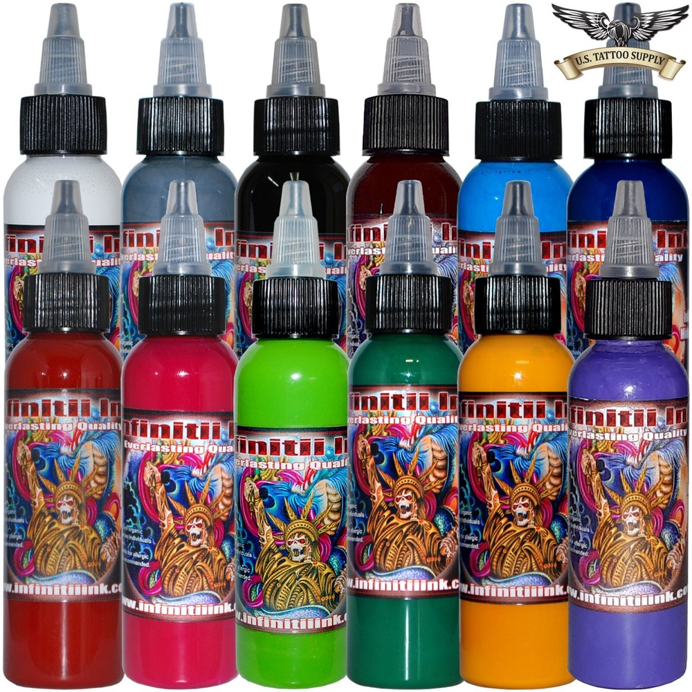 Infinitii Tattoo Ink 12 Colors 2oz Set #5