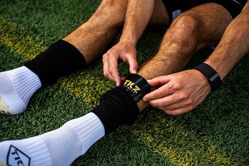 leg sleeve over 20 color variations compatible with grip socks Medium Black