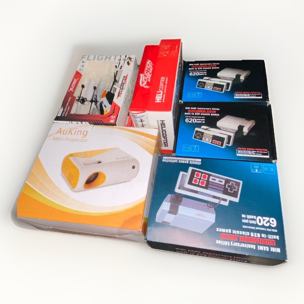 Electronics Game Bundle Retro Consoles Mini Projector RC Toys