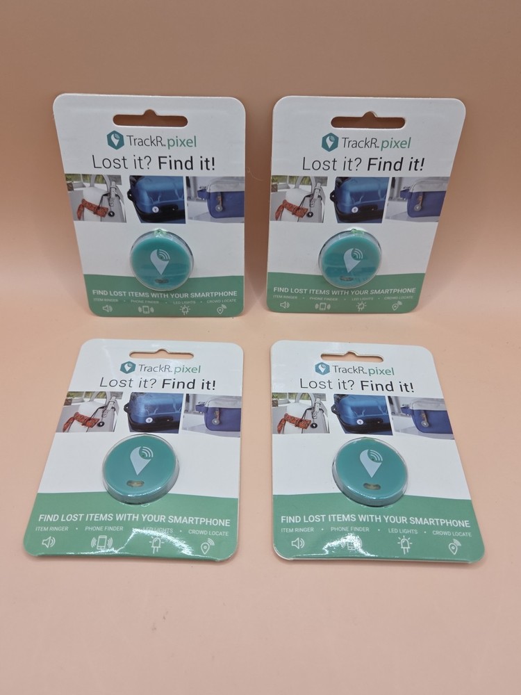 FOUR -TrackR Pixel Bluetooth Tracking Devices, Key Phone Finder, iOS/Android New