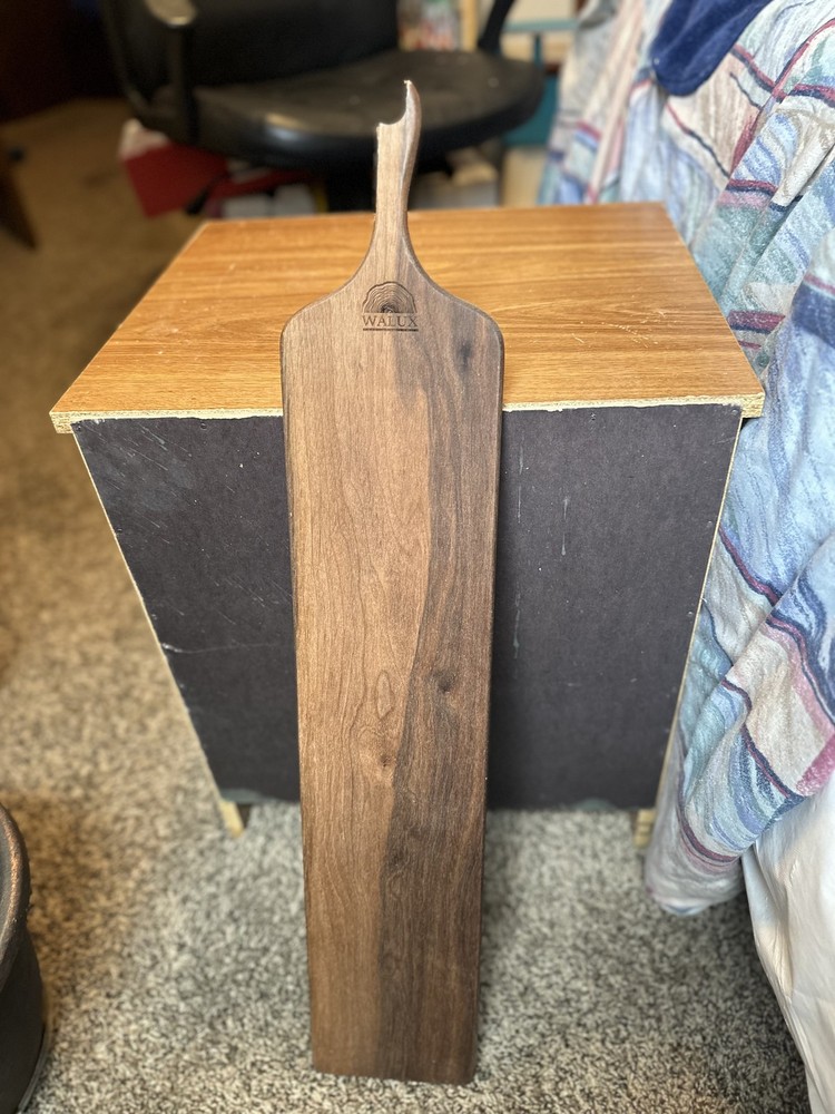 Walux Long Walnut Cheese Board/Charcuterie Board with Broken Handle