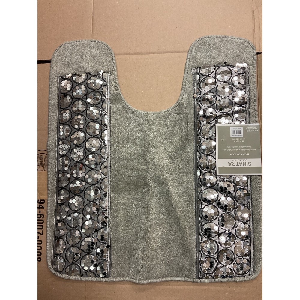 Popular Bath Silver Sinatra Bath Decor 21 x 24in