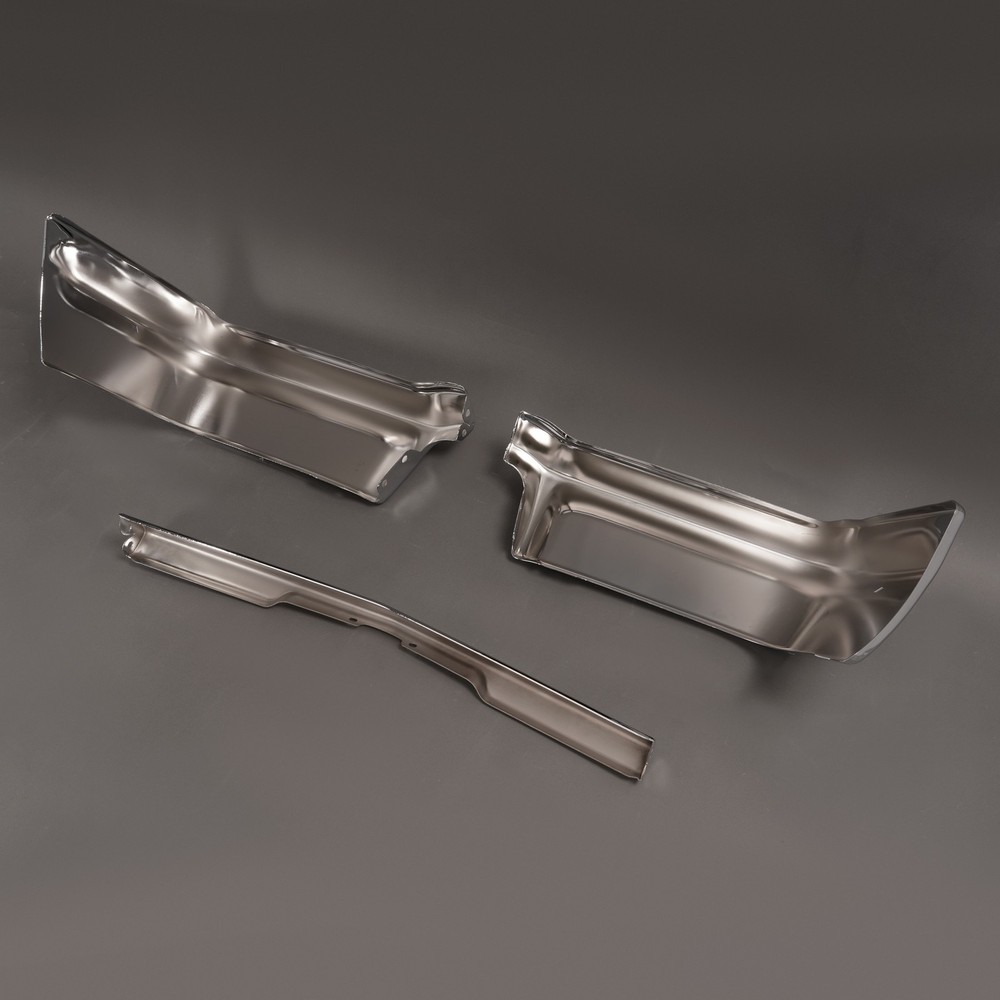 Chrome Front Bumper Panel Replacement Triple Set For Chevy Impala 1963 3PCS