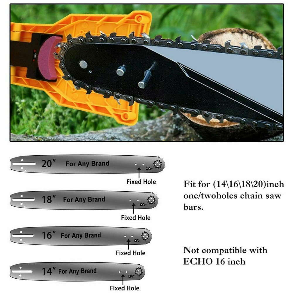 14-20 inch Chainsaw Teeth Sharpener Chain Saw Blade Bar Fast Sharping Stone Tool