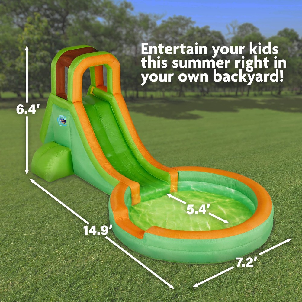 Sunny & Fun Inflatable Single Ring Water Slide Park
