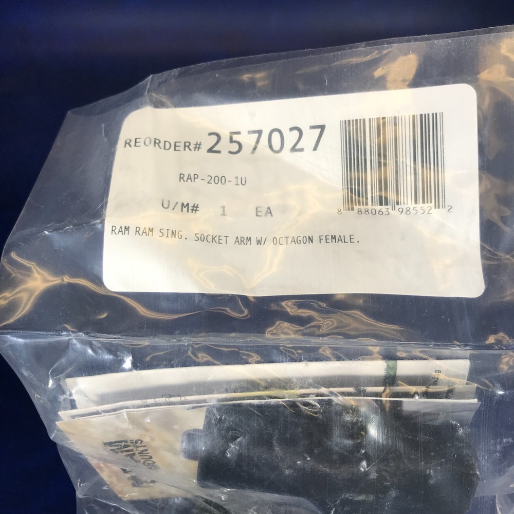 RAP-200-1U Single Socket Arm with Female Octagon Socket Sealed Original Package