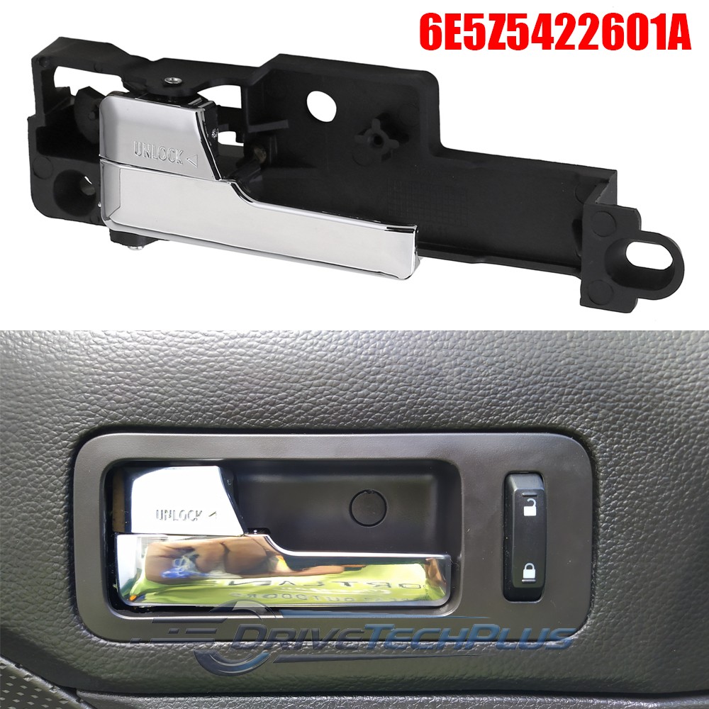 Left Driver Front Inner Inside Door Handle Chrome For Lincoln MKZ 2007-2012