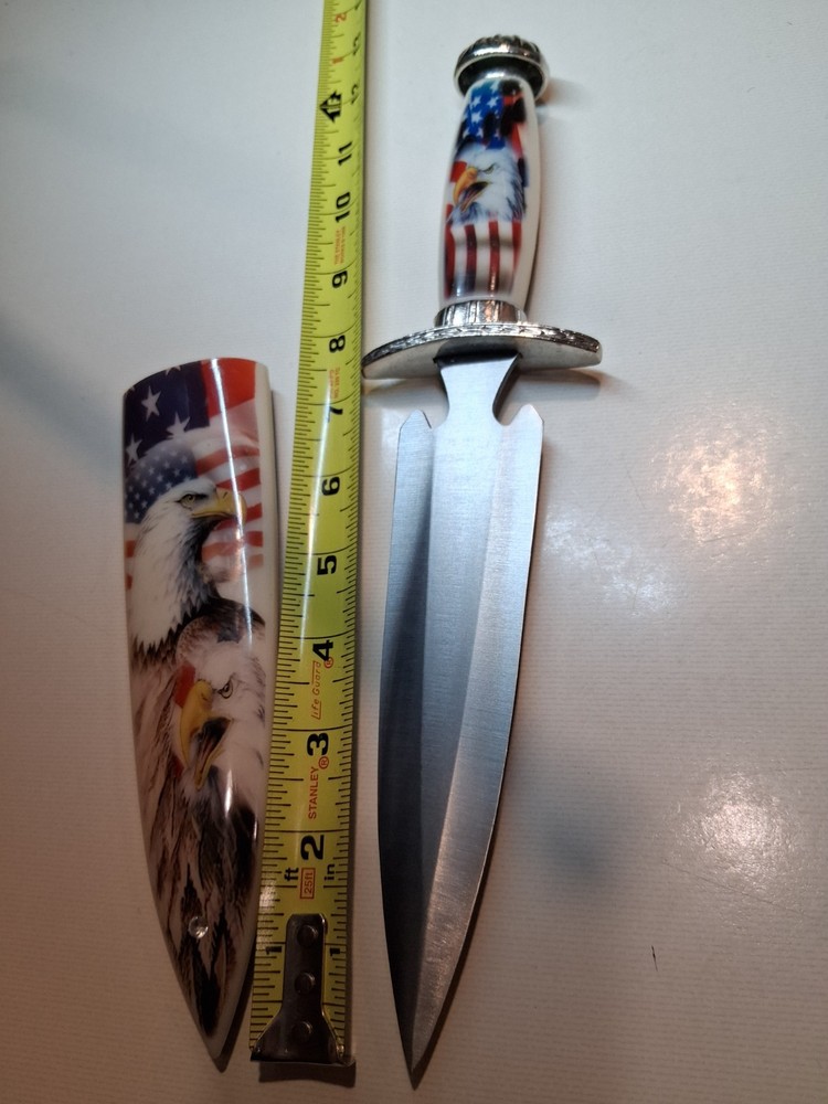 Bald Eagle decorative dagger with sheath