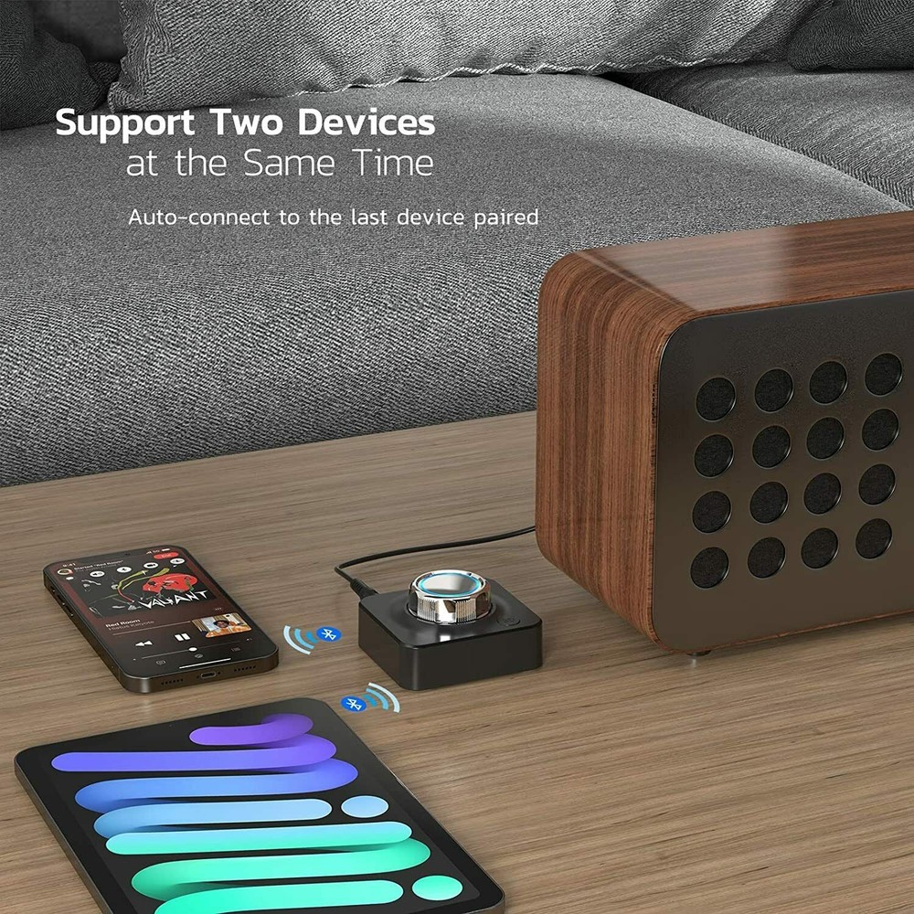 2-in-1 Wireless Bluetooth V5 Aux Audio Receiver Transmitter TF Card Reader G