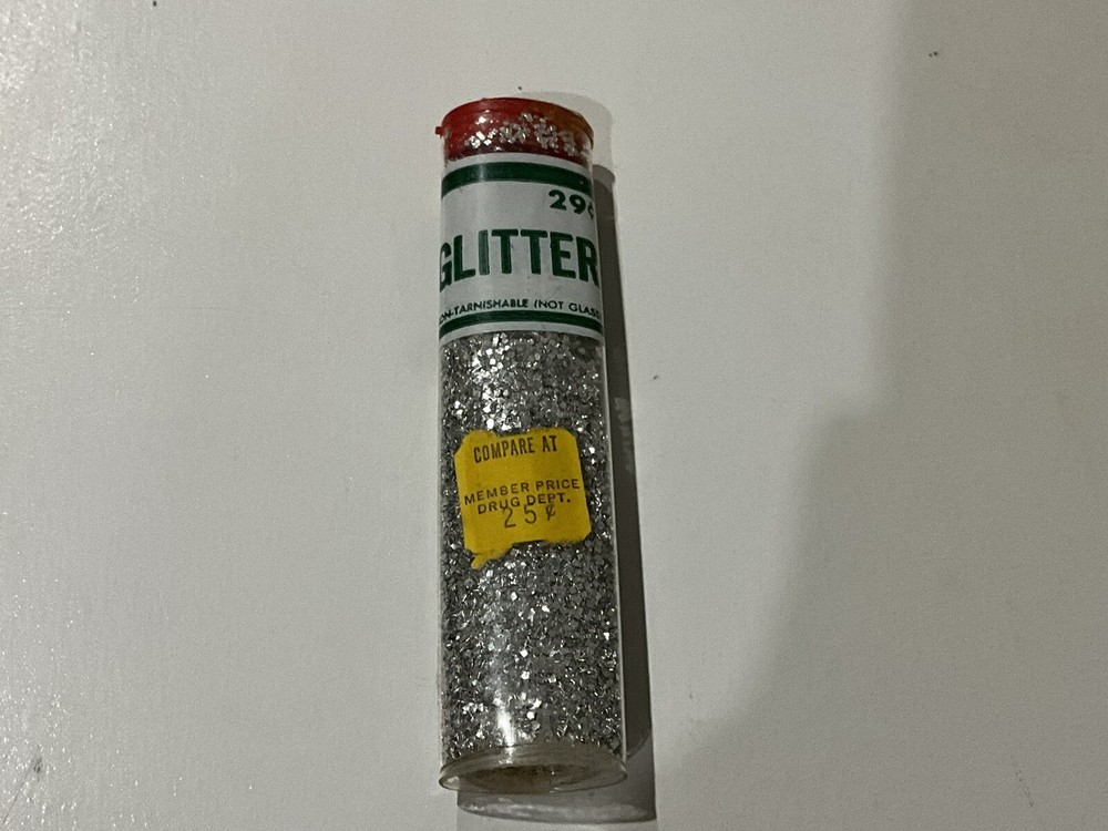 Vintage Belmont Silver Glitter